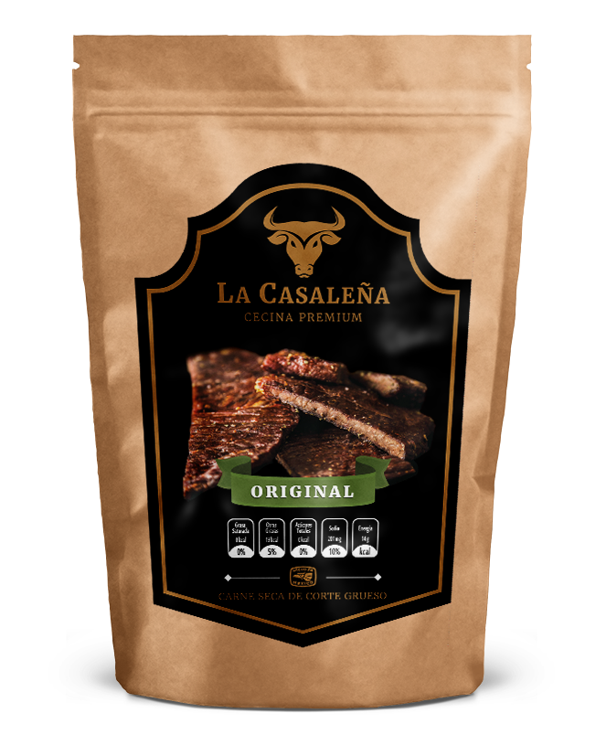 Cecina ahumada de corte grueso. Sabor original