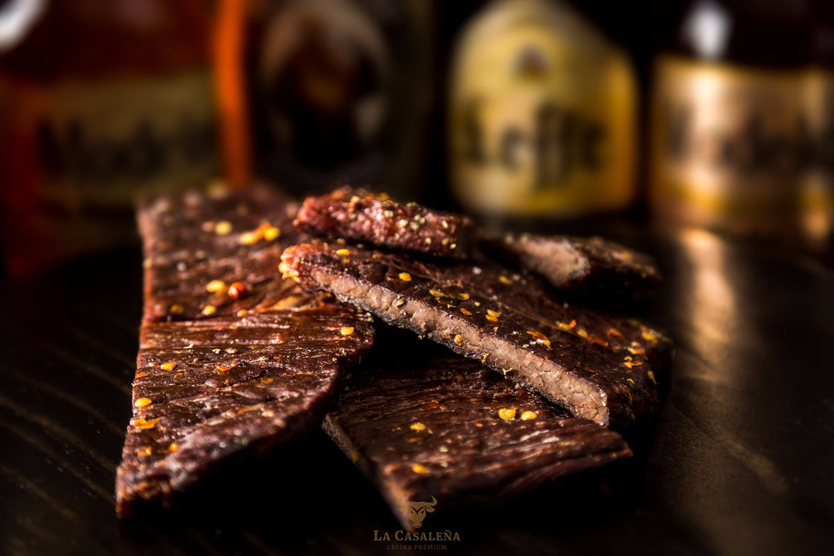 Cecina ahumada de corte grueso. Sabor original