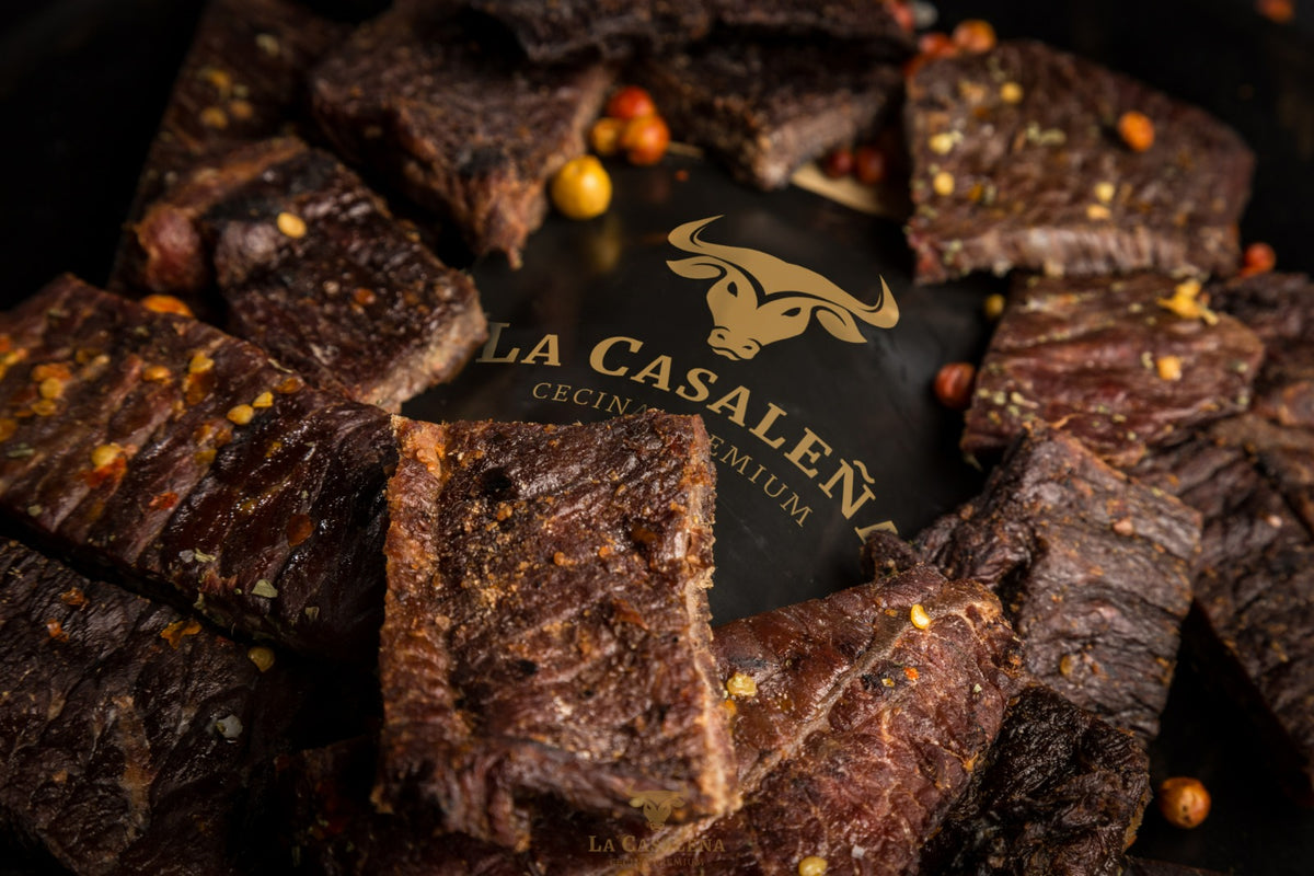 Cecina ahumada de corte grueso. Sabor original